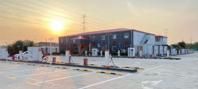 último caso de la compañía sobre Estación de carga del camino EV de Shangai Gudai