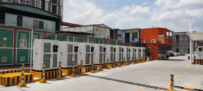 último caso de la compañía sobre 10 sistemas de estaciones de carga rápidas de 360KW DC en Guangzhou